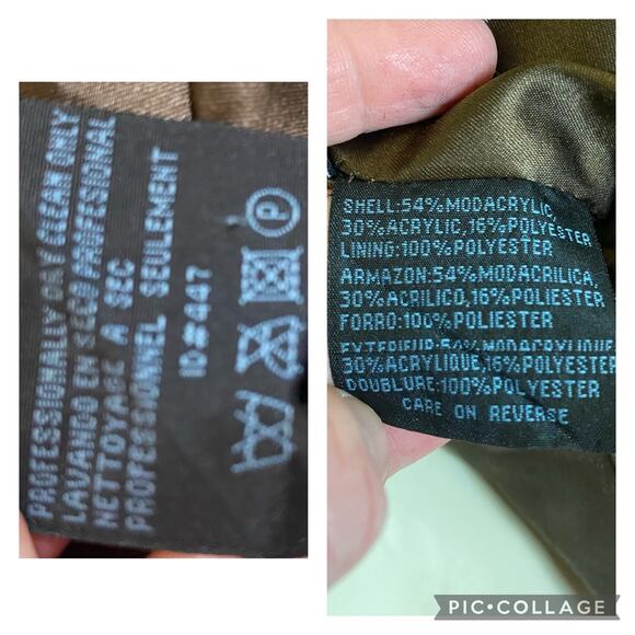 Nine West Catty coat leopard faux print, large wrap ribbon closure size large - Picture 9 of 9